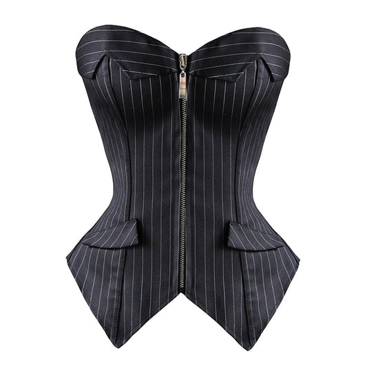 Striped Overbust Corset