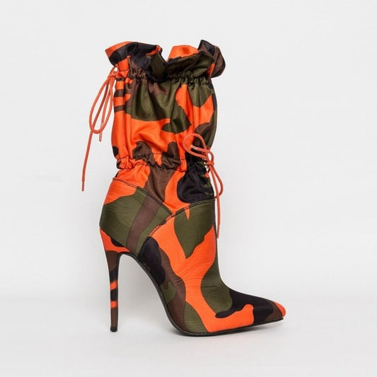 Camouflage Ankle Boots